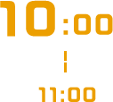 10:00〜11:00