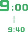 9:00〜9:50
