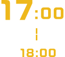 17:00〜18:00